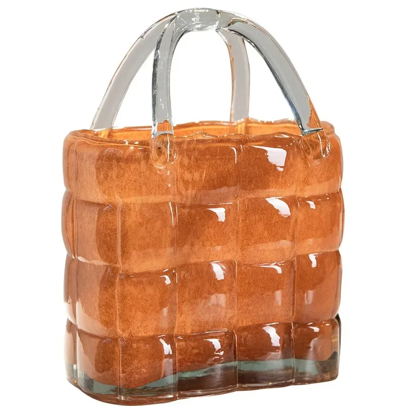 Creative Internet celebrity high-end transparent glass handbag bag fish tank vase ornament
Creative Internet celebrity high-end transparent glass handbag bag fish tank vase ornament