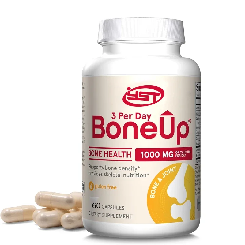 BoneUp - Используется для поддержки костей и питания - Витамины естественного извлечения D3, K2 (МК-7), и 1000 миллиграмм кальция
BoneUp - Используется для поддержки костей и питания - Витамины естественного извлечения D3, K2 (МК-7), и 1000 миллиграмм кальция