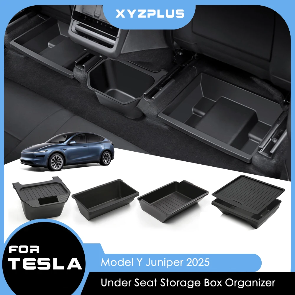 For Tesla Model Y Launch Juniper 2025 Under Seat Storage Box Center Console Organizer Bins Front Rear Tray Interior Accessories
For Tesla Model Y Launch Juniper 2025 Under Seat Storage Box Center Console Organizer Bins Front Rear Tray Interior Accessories