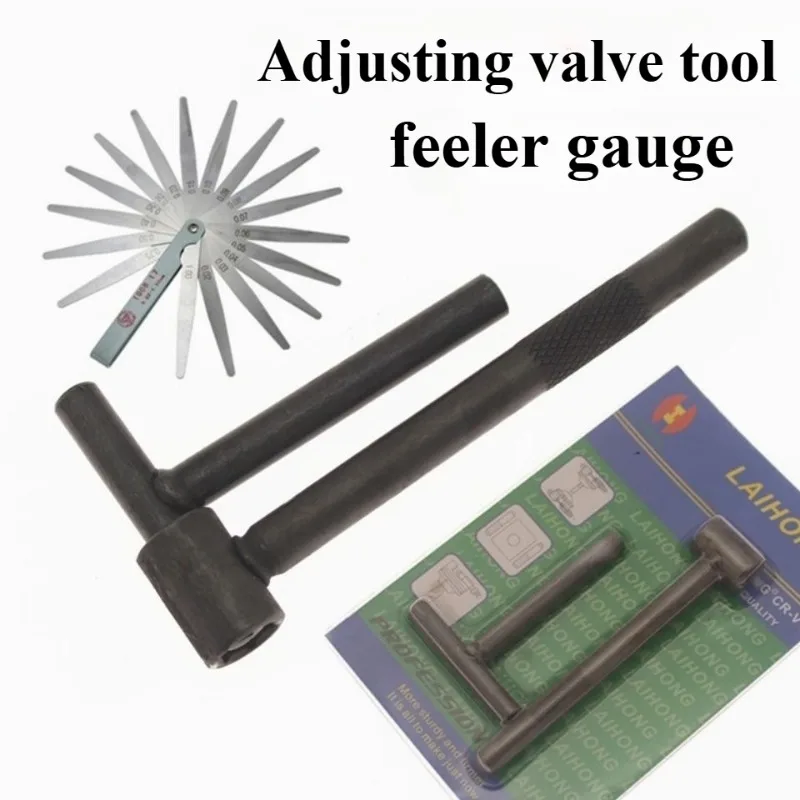 Motorcycle Engine Valve Screw Adjusting Spanner Tool Valve Clearance Adjustment Tools + Feeler Gauge 0.02 - 1.00mm
Motorcycle Engine Valve Screw Adjusting Spanner Tool Valve Clearance Adjustment Tools + Feeler Gauge 0.02 - 1.00mm