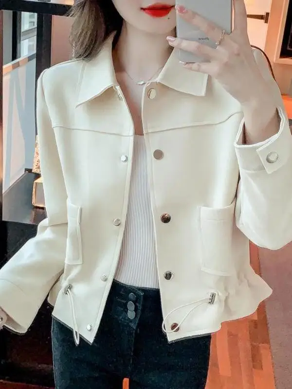 Женское модное облегающее пальто Jaet с застежкой на талии, весенне-осеннее свободное длинное пальто Little Fraance Sle для поездок на работу 
Женское модное облегающее пальто Jaet с застежкой на талии, весенне-осеннее свободное длинное пальто Little Fraance Sle для поездок на работу