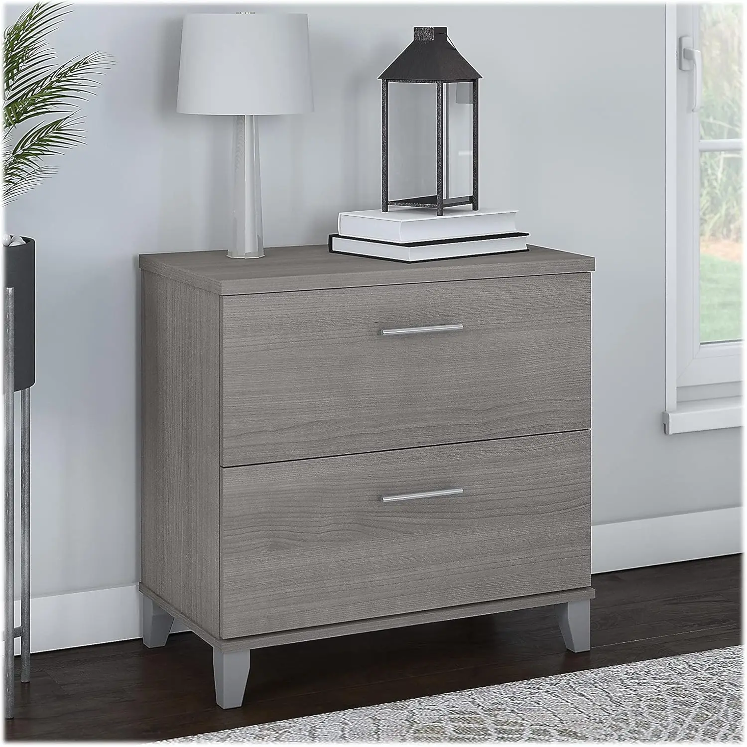 2 Drawer Lateral File Cabinet Letter 32 Inch Transitional Styling Includes Tapered Leg Accents and Contemporary Metal Hardware
2 Drawer Lateral File Cabinet Letter 32 Inch Transitional Styling Includes Tapered Leg Accents and Contemporary Metal Hardware