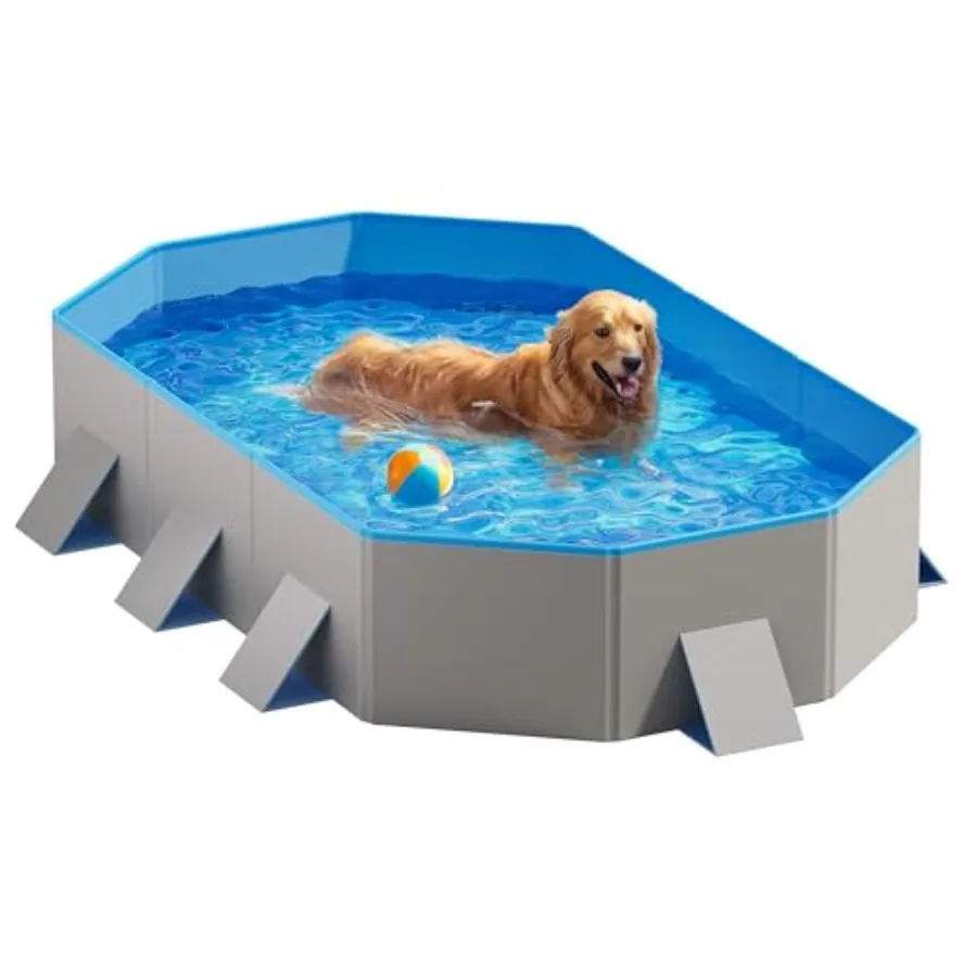 Foldable Dog Pool with Sturdy Square Design Durable 71 L x 39 W x 12 D Extra Large Portable Pet Bathtub with Reinforced Sidewal
Foldable Dog Pool with Sturdy Square Design Durable 71 L x 39 W x 12 D Extra Large Portable Pet Bathtub with Reinforced Sidewal