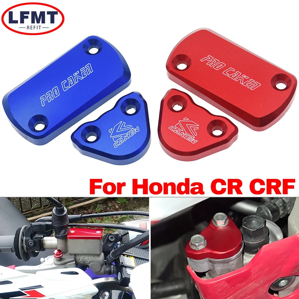 For HONDA CR CRF 125R 150R 250R 250X 450R 450X 250RX 450RX 250F 450L R Motorcycle CNC Front Rear Brake Fluid Reservoir Cap Cover
For HONDA CR CRF 125R 150R 250R 250X 450R 450X 250RX 450RX 250F 450L R Motorcycle CNC Front Rear Brake Fluid Reservoir Cap Cover