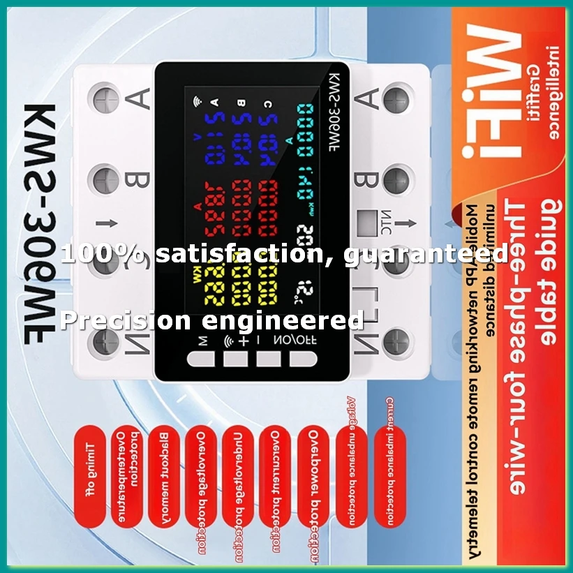 KWS-306WF WiFi Smart Power Meter Voltage Protector Switch Current & Voltage Monitor, Relay, Circuit Breaker-A86Z
KWS-306WF WiFi Smart Power Meter Voltage Protector Switch Current & Voltage Monitor, Relay, Circuit Breaker-A86Z