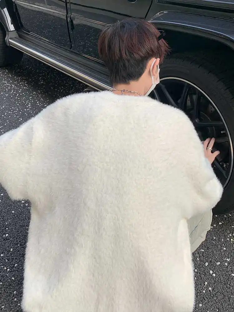 White Cashmere Knitted Sweater Men's Style Autumn Winter Lazy Fashion High-End Feeling round Neck Mouton Simulation Knitwear
White Cashmere Knitted Sweater Men's Style Autumn Winter Lazy Fashion High-End Feeling round Neck Mouton Simulation Knitwear