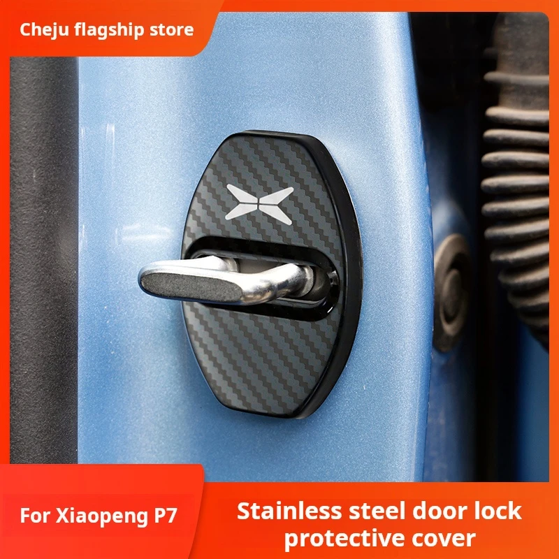 For Xiaopeng New P7 Door lock cover XiaopengG3 P5 Door lock protective cover stainless steel decorative cover door protection
For Xiaopeng New P7 Door lock cover XiaopengG3 P5 Door lock protective cover stainless steel decorative cover door protection