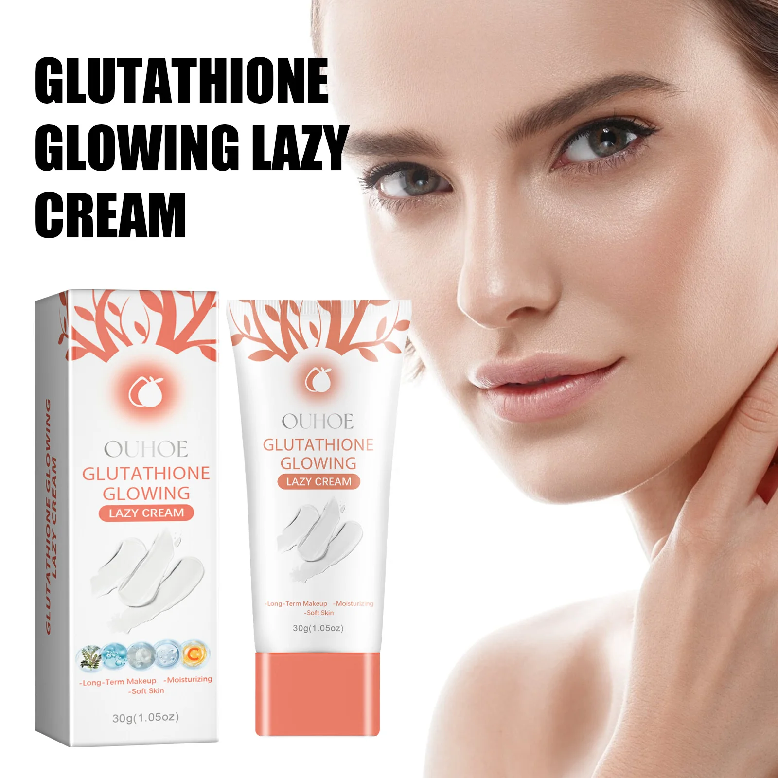 OUHOE Glutathione Glowing Lazy Cream, Moisturizing & Nourishing Face Cream, Daily Hydration for Soft Skin
OUHOE Glutathione Glowing Lazy Cream, Moisturizing & Nourishing Face Cream, Daily Hydration for Soft Skin