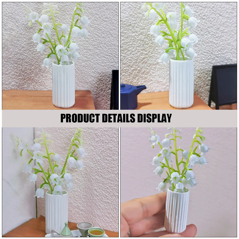 2Pcs Miniature Lily of The Valley Bonsai Resin Ornament for Dollhouse Mini Garden Desktop Decor Realistic Tiny House Accessory
2Pcs Miniature Lily of The Valley Bonsai Resin Ornament for Dollhouse Mini Garden Desktop Decor Realistic Tiny House Accessory