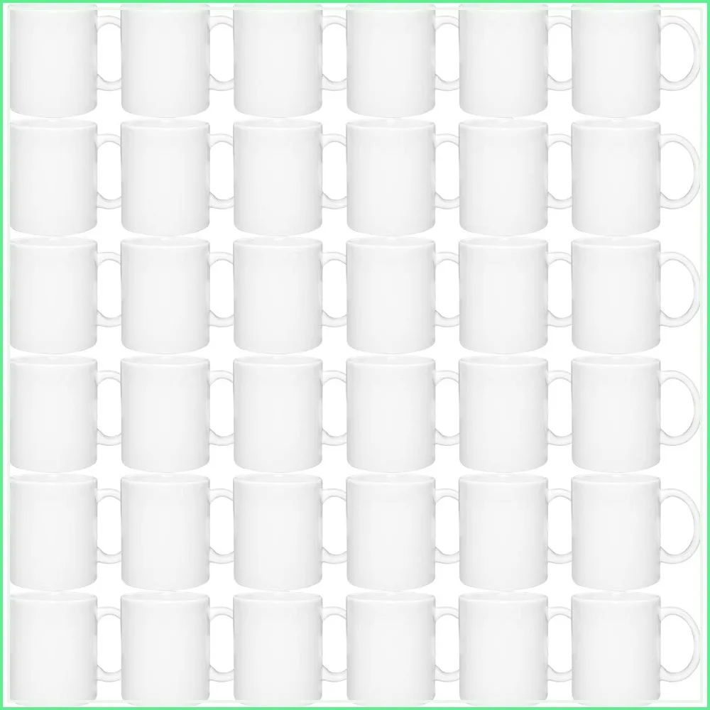 36 Sublimation Blanks White Ceramic Coffee Mugs 11oz Dishwasher Microwave Safe for Milk Tea Cola Water
36 Sublimation Blanks White Ceramic Coffee Mugs 11oz Dishwasher Microwave Safe for Milk Tea Cola Water
