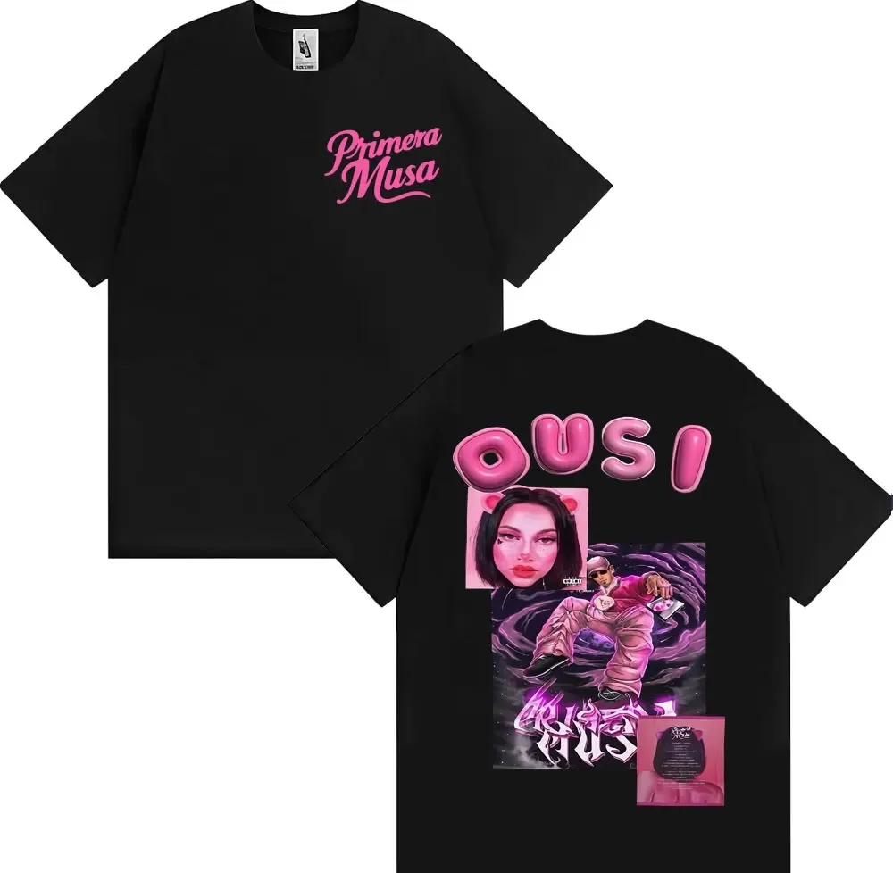 Omar Courtz Primera Musa Album Cover Graphic Print T-shirt Men Women Clothing Harajuku Streetwear Tee Cotton Oversized T Shirt
Omar Courtz Primera Musa Album Cover Graphic Print T-shirt Men Women Clothing Harajuku Streetwear Tee Cotton Oversized T Shirt