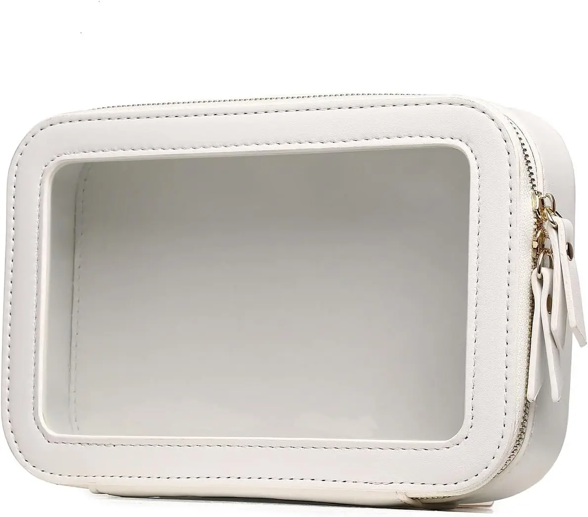 Clear Makeup Bag Transparent Travel Case for Cosmetics, Toiletries, and More - Small White
Clear Makeup Bag Transparent Travel Case for Cosmetics, Toiletries, and More - Small White