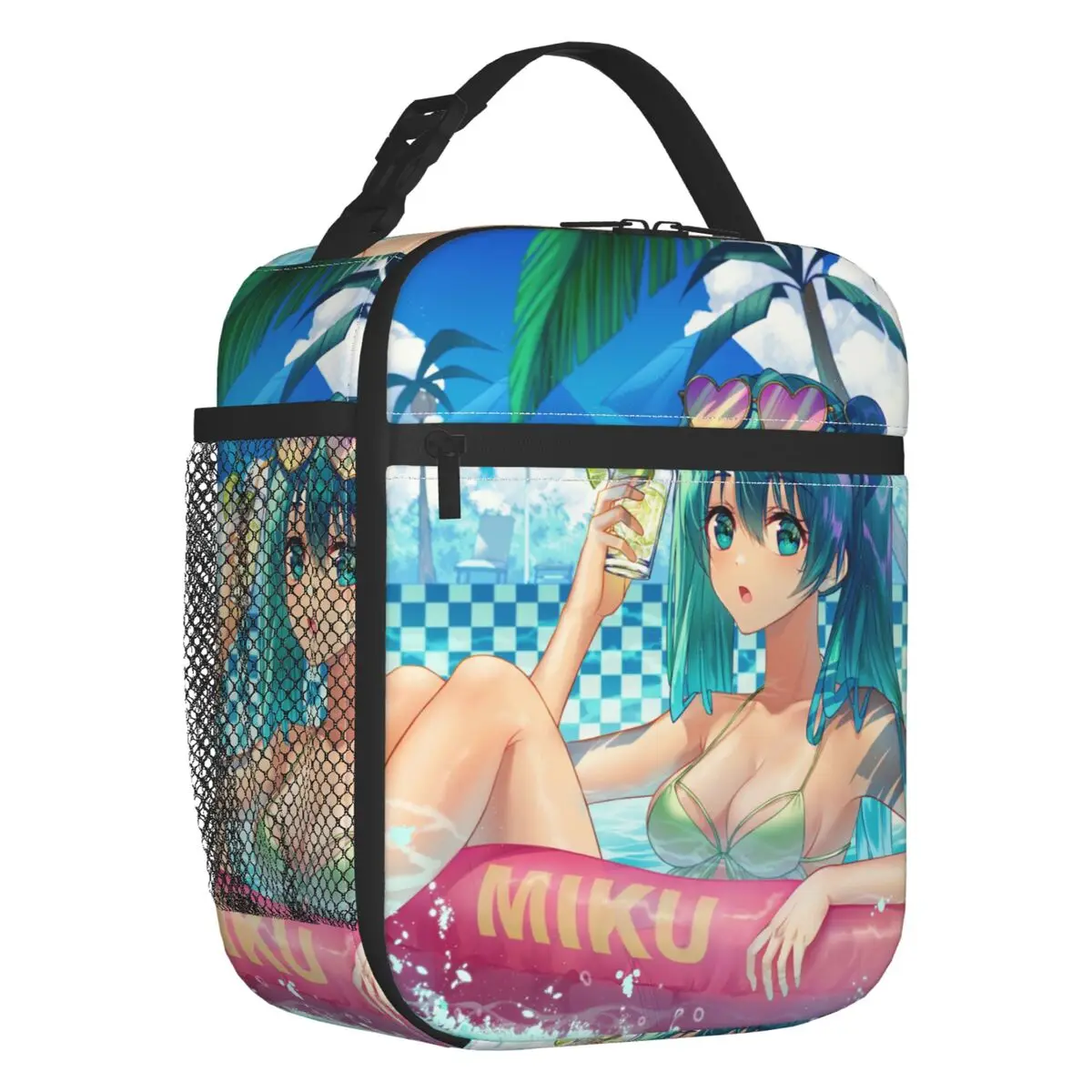 Custom Hatsunes Miku Vocaloid Rock Anime Lunch Bag Women Thermal Cooler Insulated Lunch Box for Adult Office
Custom Hatsunes Miku Vocaloid Rock Anime Lunch Bag Women Thermal Cooler Insulated Lunch Box for Adult Office