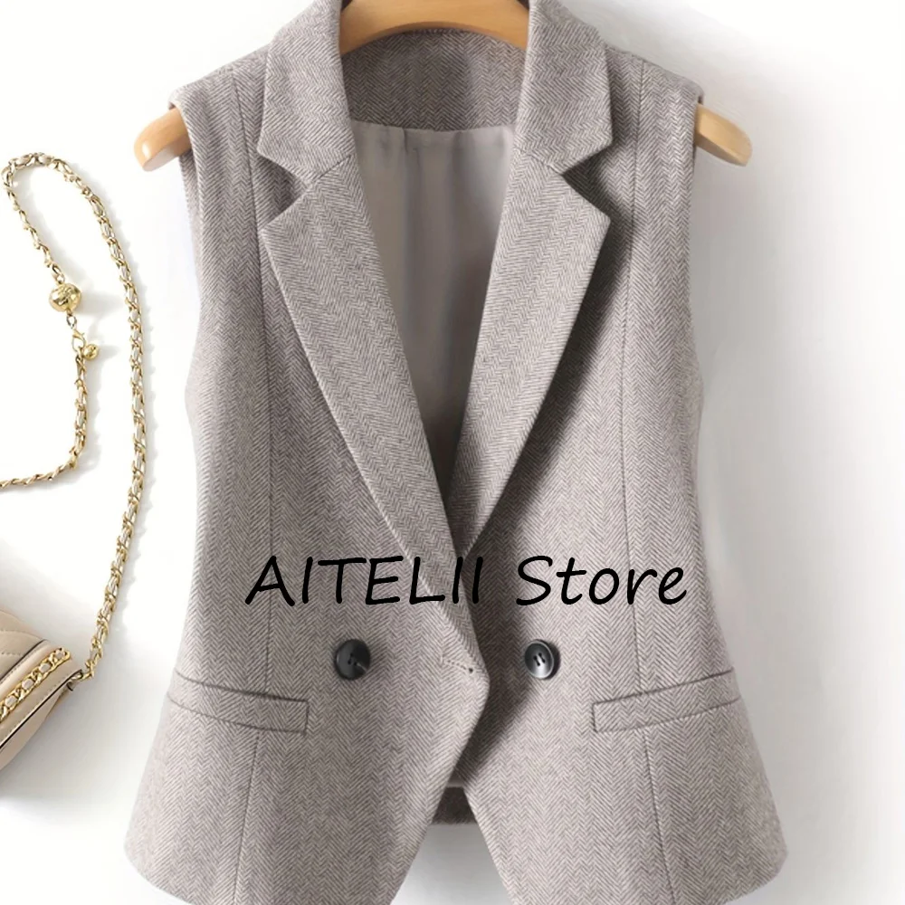 Шерстяные женские куртки Женские зимние женские жилеты с узором «елочка» Новая верхняя одежда Жилеты Женские каминные пальто Женское предложение Осенняя одежда
Шерстяные женские куртки Женские зимние женские жилеты с узором «елочка» Новая верхняя одежда Жилеты Женские каминные пальто Женское предложение Осенняя одежда