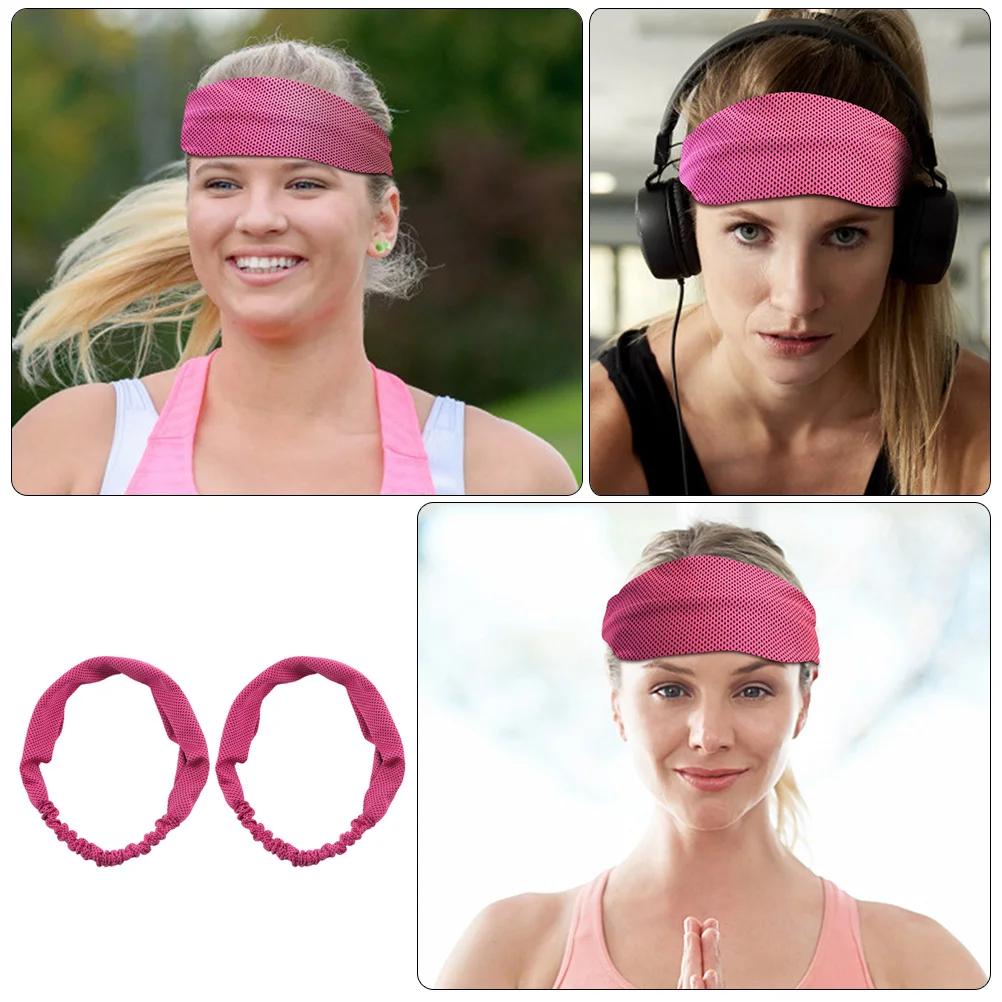 2 Pcs Ice Silk Headband Forehead Sweat Wrap Bands Athletic Headbands Soft Fabric Cooling Workout Yoga Elastic
2 Pcs Ice Silk Headband Forehead Sweat Wrap Bands Athletic Headbands Soft Fabric Cooling Workout Yoga Elastic