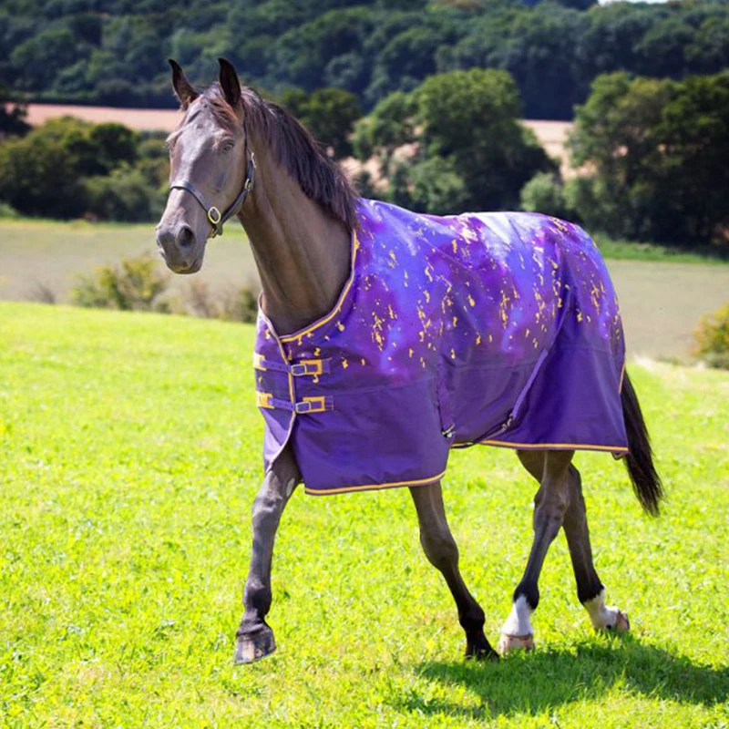 Custom Horse Turnout Rug Waterproof Breathable Western Fly Sheet Spring and Autumn Horse Stable Rug