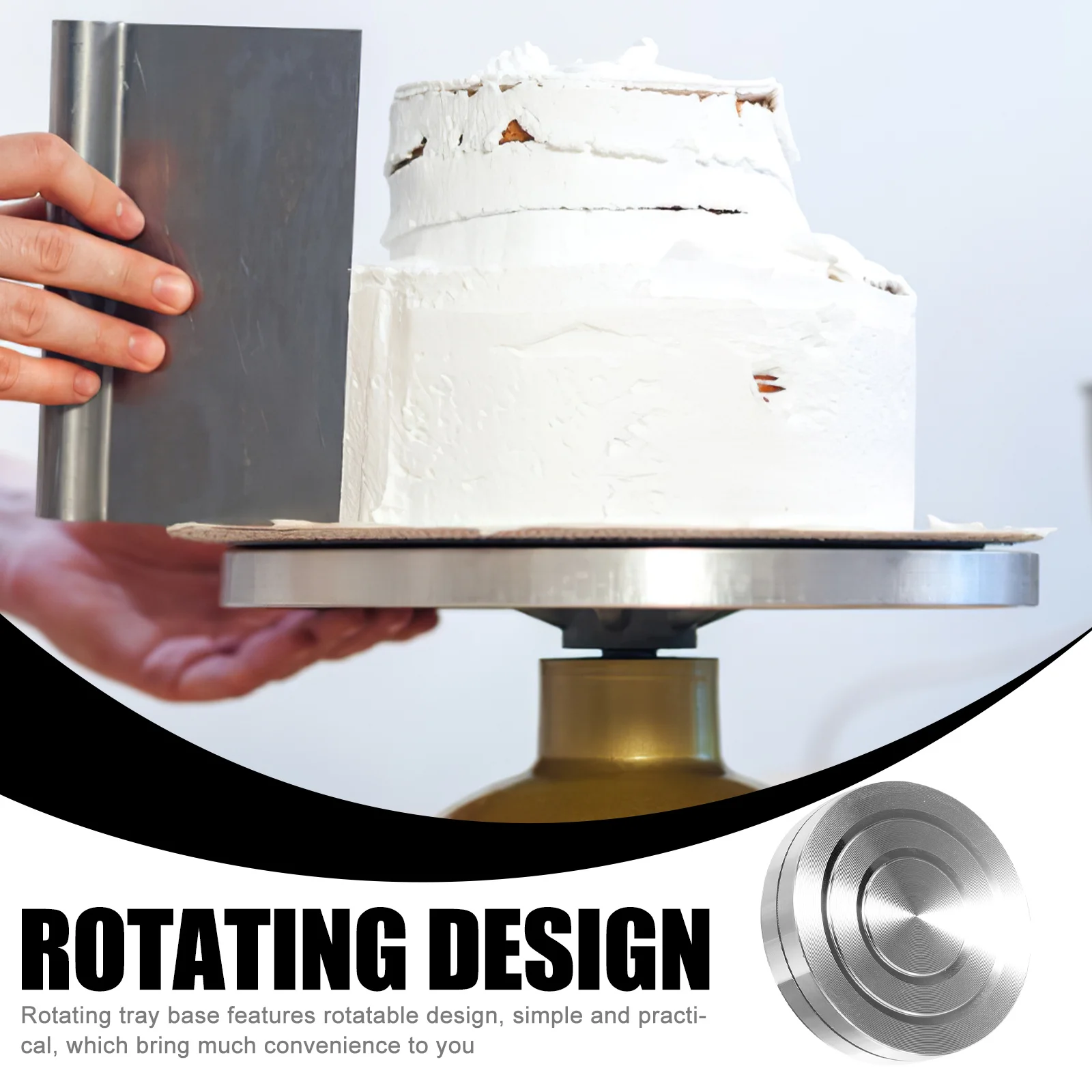 Aluminum Alloy Turntable Bearing Rotating Tray Base For Cake Display Food Showcase Storage Rack Smooth Surface Low
Aluminum Alloy Turntable Bearing Rotating Tray Base For Cake Display Food Showcase Storage Rack Smooth Surface Low