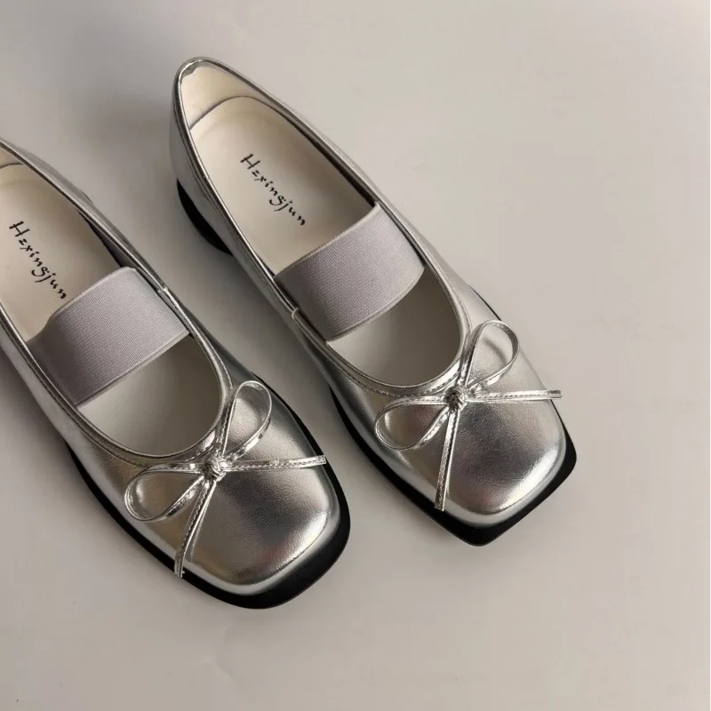 2026 New Products Square Head Shallow Mouth Mary Jane Shoes Women's Bow Leather Ballet Platform Shoes Leather Zapatos De Mujer
2026 New Products Square Head Shallow Mouth Mary Jane Shoes Women's Bow Leather Ballet Platform Shoes Leather Zapatos De Mujer
