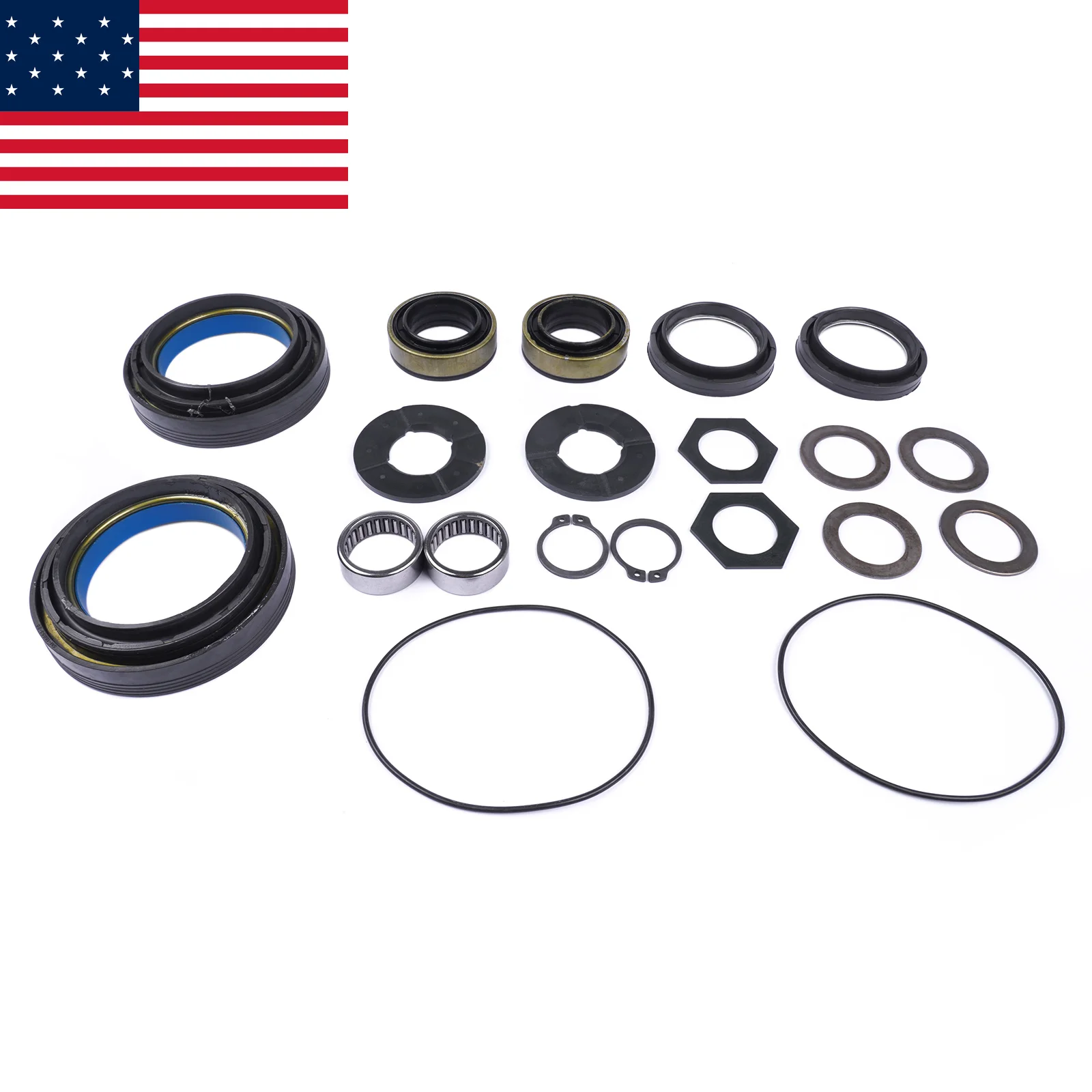 AP03 Front Axle Shaft Seal & Bearing Kit for 1998-2004 Ford F-250 F-350 F-450 F-550 50381, 50491, 41784-2, 47766, 701166X, 2019816, 620142
AP03 Front Axle Shaft Seal & Bearing Kit for 1998-2004 Ford F-250 F-350 F-450 F-550 50381, 50491, 41784-2, 47766, 701166X, 2019816, 620142