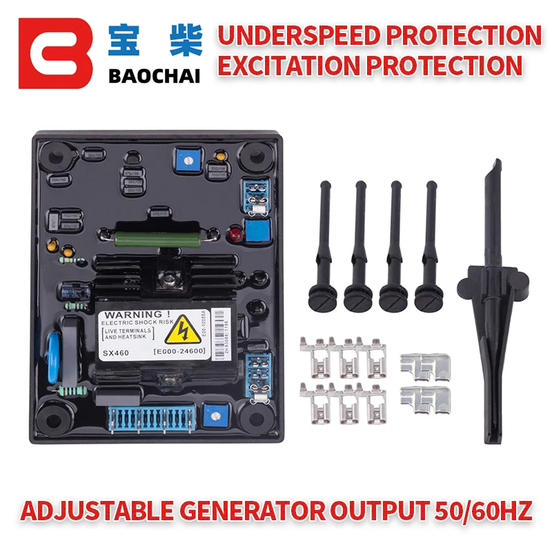 SX460 AVR Power Generator Stabilizer Automatic Voltage Regulator Control Module Panel for Diesel Generator Power Stabilizer
SX460 AVR Power Generator Stabilizer Automatic Voltage Regulator Control Module Panel for Diesel Generator Power Stabilizer