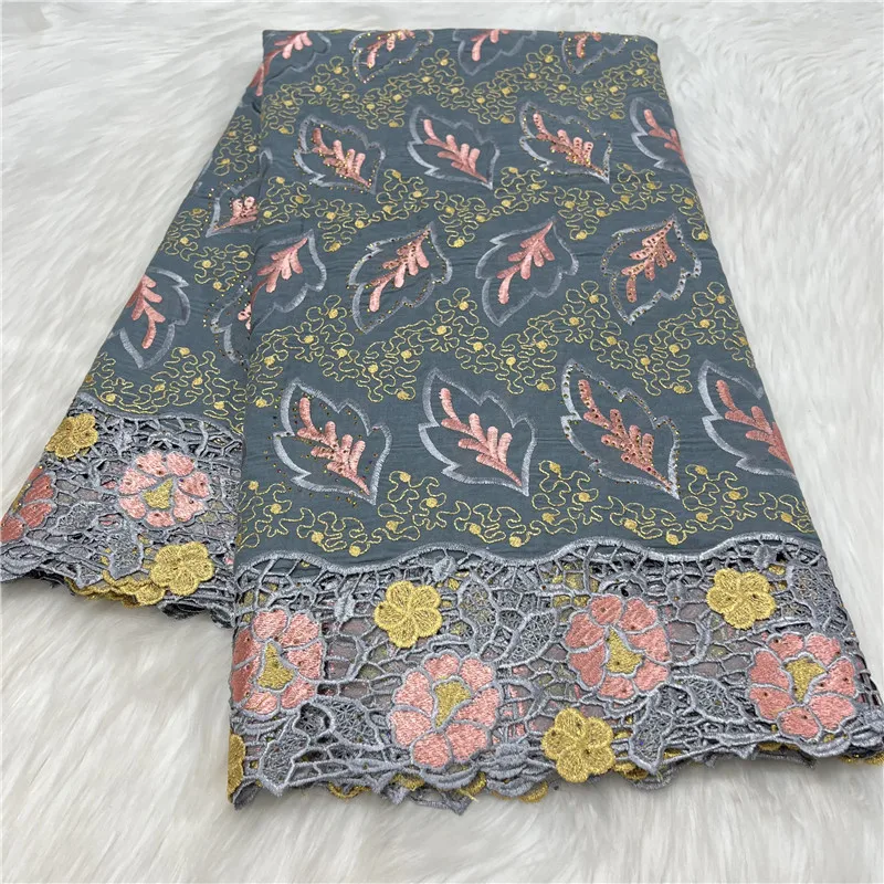 5 yard Swiss Dry lace fabric heavy beaded Embroidery African 100% cotton Swiss voile lace popular Dubai style 27L05081902
5 yard Swiss Dry lace fabric heavy beaded Embroidery African 100% cotton Swiss voile lace popular Dubai style 27L05081902