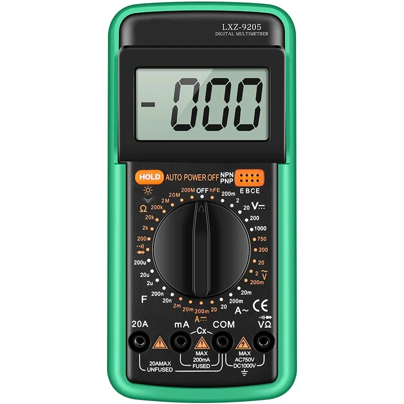 9205 multimeter, digital multifunctional maintenance multimeter, fully automatic electrician specific intelligent ammeter
9205 multimeter, digital multifunctional maintenance multimeter, fully automatic electrician specific intelligent ammeter