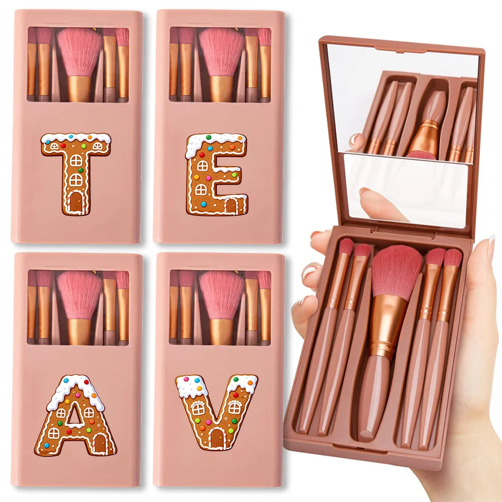 5PCS Multifunction Soft Hair Makeup Brush Makeup Brush Set With Mirror Beginners Cosmetic Facial Beauty Tool Gingerbread Pattern
5PCS Multifunction Soft Hair Makeup Brush Makeup Brush Set With Mirror Beginners Cosmetic Facial Beauty Tool Gingerbread Pattern