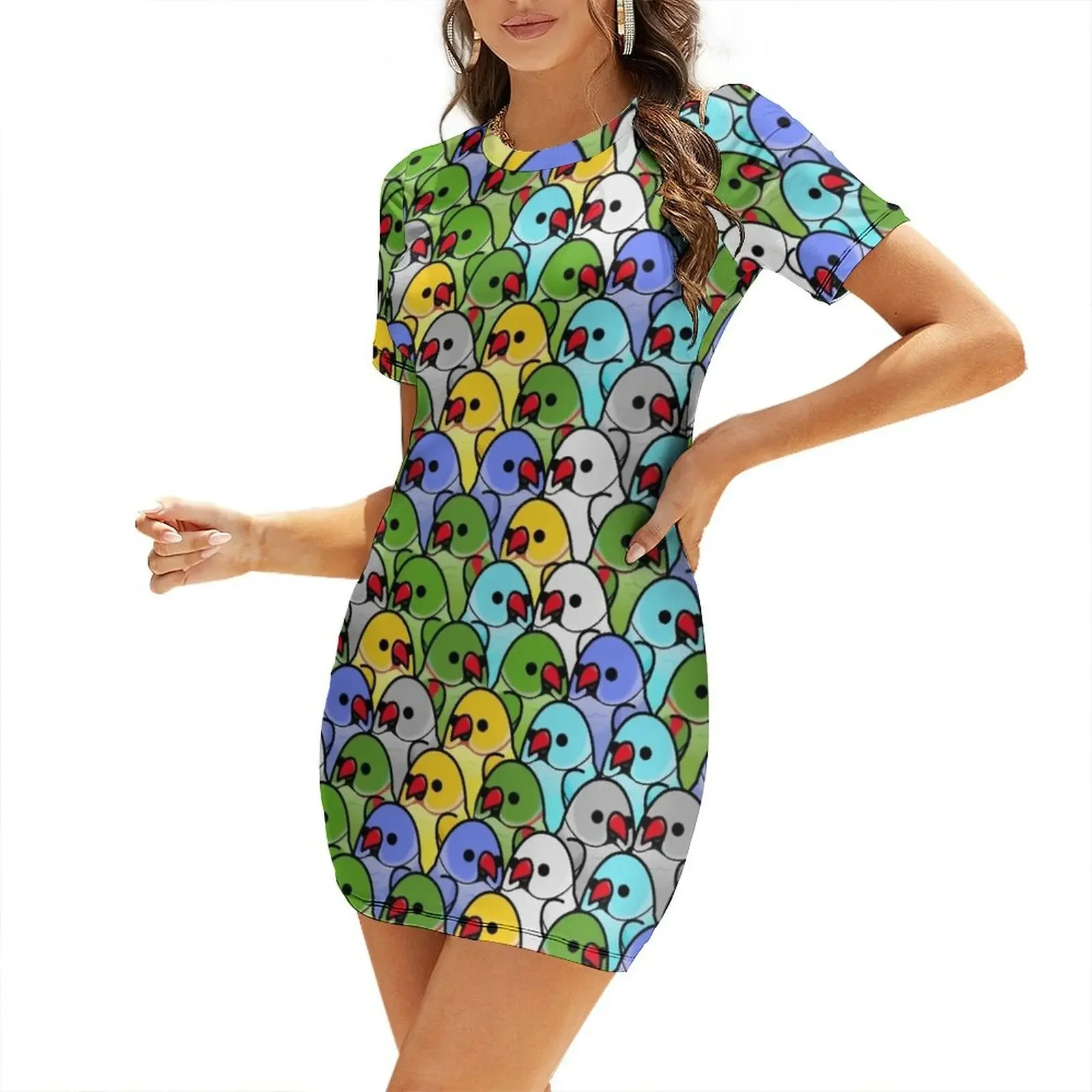 Too Many Birds! - Ringneck Squad Short-Sleeved Dress Woman clothes elegant dresses for women Bridesmaid dress woman
Too Many Birds! - Ringneck Squad Short-Sleeved Dress Woman clothes elegant dresses for women Bridesmaid dress woman