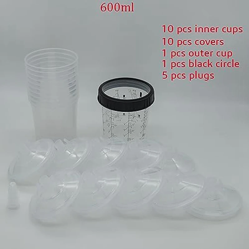 A20F-Automotive Paint Mixing Cup And Liner Kit Disposable Paint Guncups Automotive Paint Filter Caps And Adapters 10-Pack
A20F-Automotive Paint Mixing Cup And Liner Kit Disposable Paint Guncups Automotive Paint Filter Caps And Adapters 10-Pack