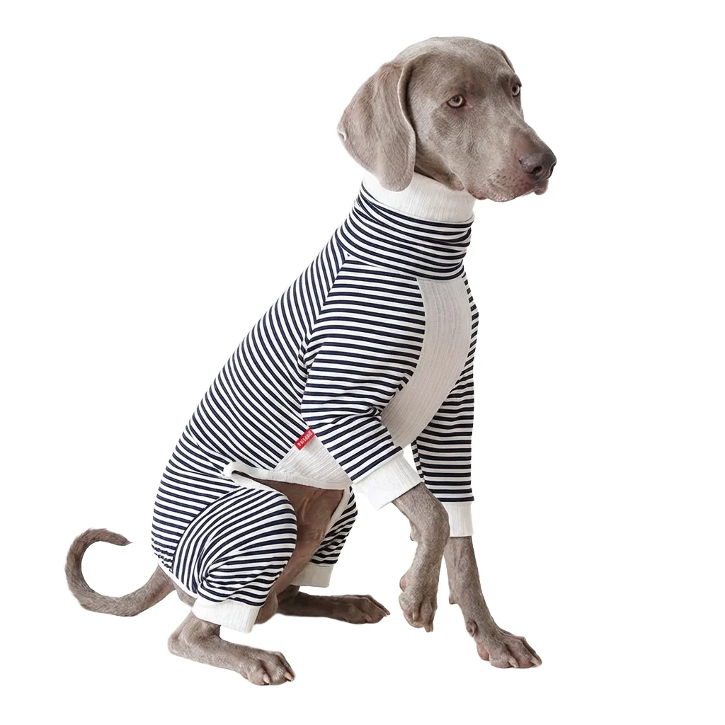 Soft Cotton Dog Pajamas Turtleneck Four-Legged Pet Outfit Stripe Pattern Dog Clothes for Italian Greyhound Whippet Home Wear
Soft Cotton Dog Pajamas Turtleneck Four-Legged Pet Outfit Stripe Pattern Dog Clothes for Italian Greyhound Whippet Home Wear