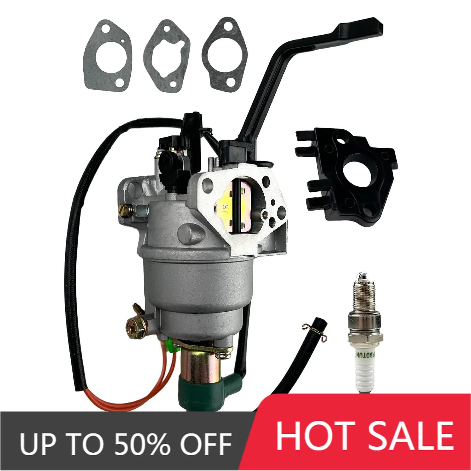 Suitable for GX390 GX340 carburetor GP5500 GP6500 420cc 439cc 459cc 11hp 13hp lawn mower blower
Suitable for GX390 GX340 carburetor GP5500 GP6500 420cc 439cc 459cc 11hp 13hp lawn mower blower