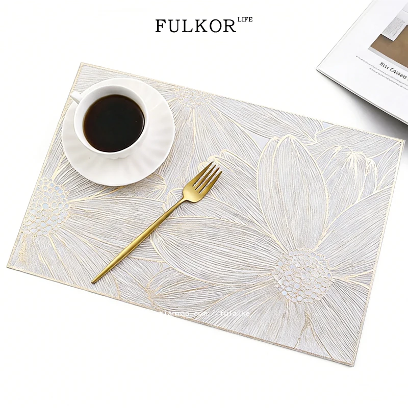 High Aesthetic Value Dining Table Mat Waterproof Oil Resistant Home Use Restaurant Hotel Western Dining Table Coaster
High Aesthetic Value Dining Table Mat Waterproof Oil Resistant Home Use Restaurant Hotel Western Dining Table Coaster