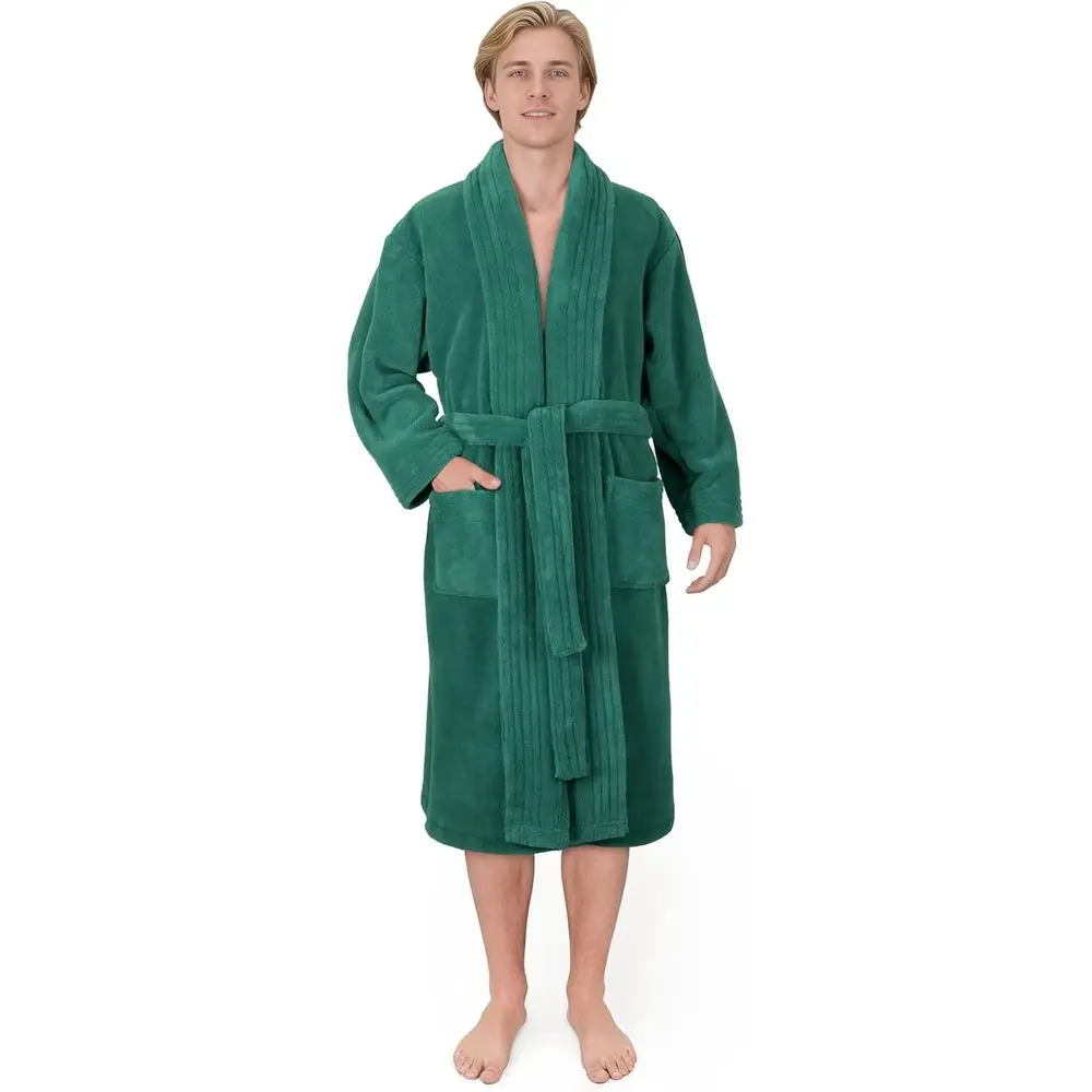 Luxury Men’s leece Bathrobe Sot Warm Lightweight Plush Robe or Men Cozy Absorbent Spa Hotel Quality
Luxury Men’s leece Bathrobe Sot Warm Lightweight Plush Robe or Men Cozy Absorbent Spa Hotel Quality