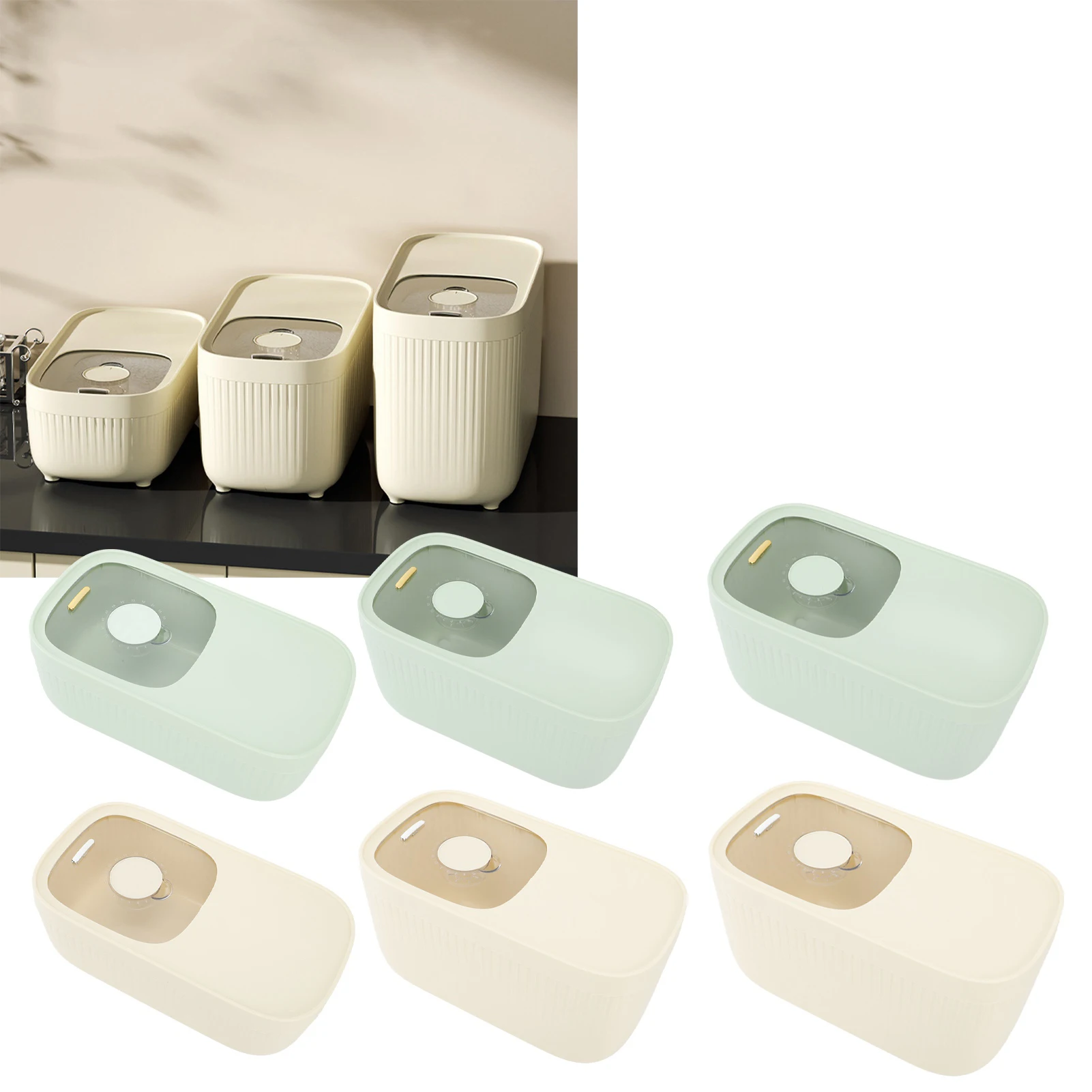 Rice Bins Rice Bins with Measuring Cup Sealed Clear Scale Plastic Rice Storage Container for Rice Flour Grains Rice Bucket Bin
Rice Bins Rice Bins with Measuring Cup Sealed Clear Scale Plastic Rice Storage Container for Rice Flour Grains Rice Bucket Bin