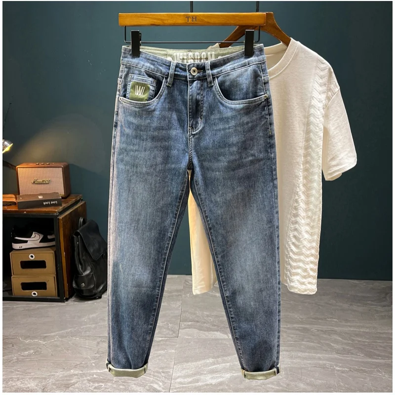 Summer Thin High-End Affordable Luxury Jeans Men's Fashion Elastic Skinny Casual Slightly Loose Slim-Fitting Ankle Trousers
Summer Thin High-End Affordable Luxury Jeans Men's Fashion Elastic Skinny Casual Slightly Loose Slim-Fitting Ankle Trousers