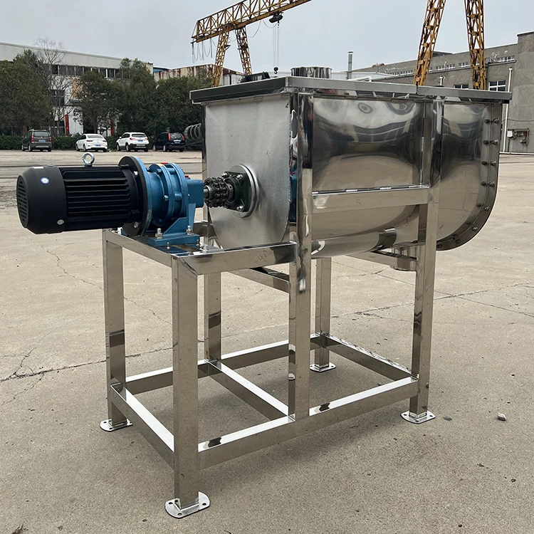 High-speed Mixing Equipment Double Ribbon 1ton Mix Horizontal Ribbon Mixer Machine for Animal Feed
High-speed Mixing Equipment Double Ribbon 1ton Mix Horizontal Ribbon Mixer Machine for Animal Feed