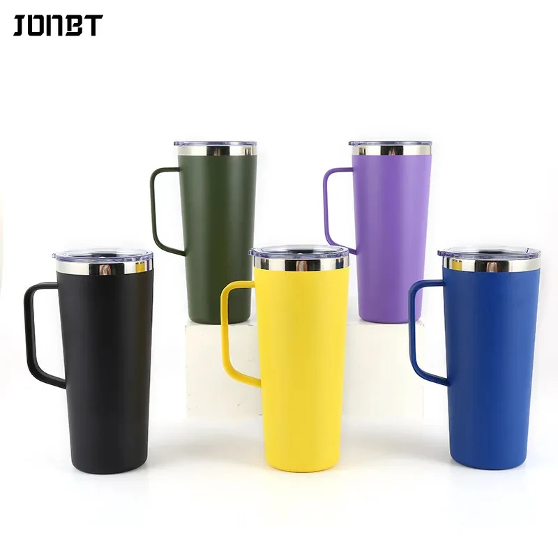 24oz Coffee Tumbler with Handle Lid Creative Thermos Hot Water Bottle Insulated Thermal Cup Stainless Steel Double Wall Car Mug
24oz Coffee Tumbler with Handle Lid Creative Thermos Hot Water Bottle Insulated Thermal Cup Stainless Steel Double Wall Car Mug