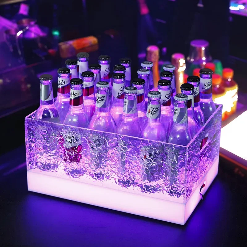 Bar luminous ice bucket Internet celebrity creative acrylic ice pattern beer bucket night commercial 24 PC drop-resistant wine
Bar luminous ice bucket Internet celebrity creative acrylic ice pattern beer bucket night commercial 24 PC drop-resistant wine