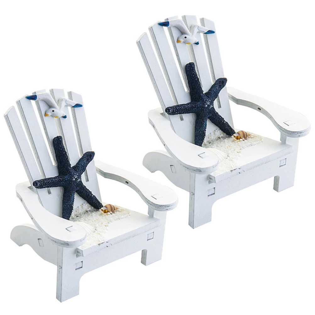 2 Pcs Decorations Beach Chair Home Decorative Miniature Dining Table Coastal Chairs
2 Pcs Decorations Beach Chair Home Decorative Miniature Dining Table Coastal Chairs