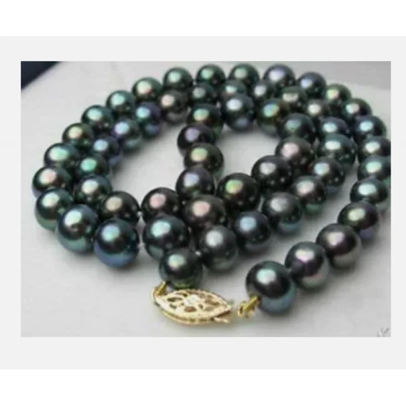 8-9mm Natural Black Akoay Cultured Pearl Jewelry Necklace AA 18''
8-9mm Natural Black Akoay Cultured Pearl Jewelry Necklace AA 18''