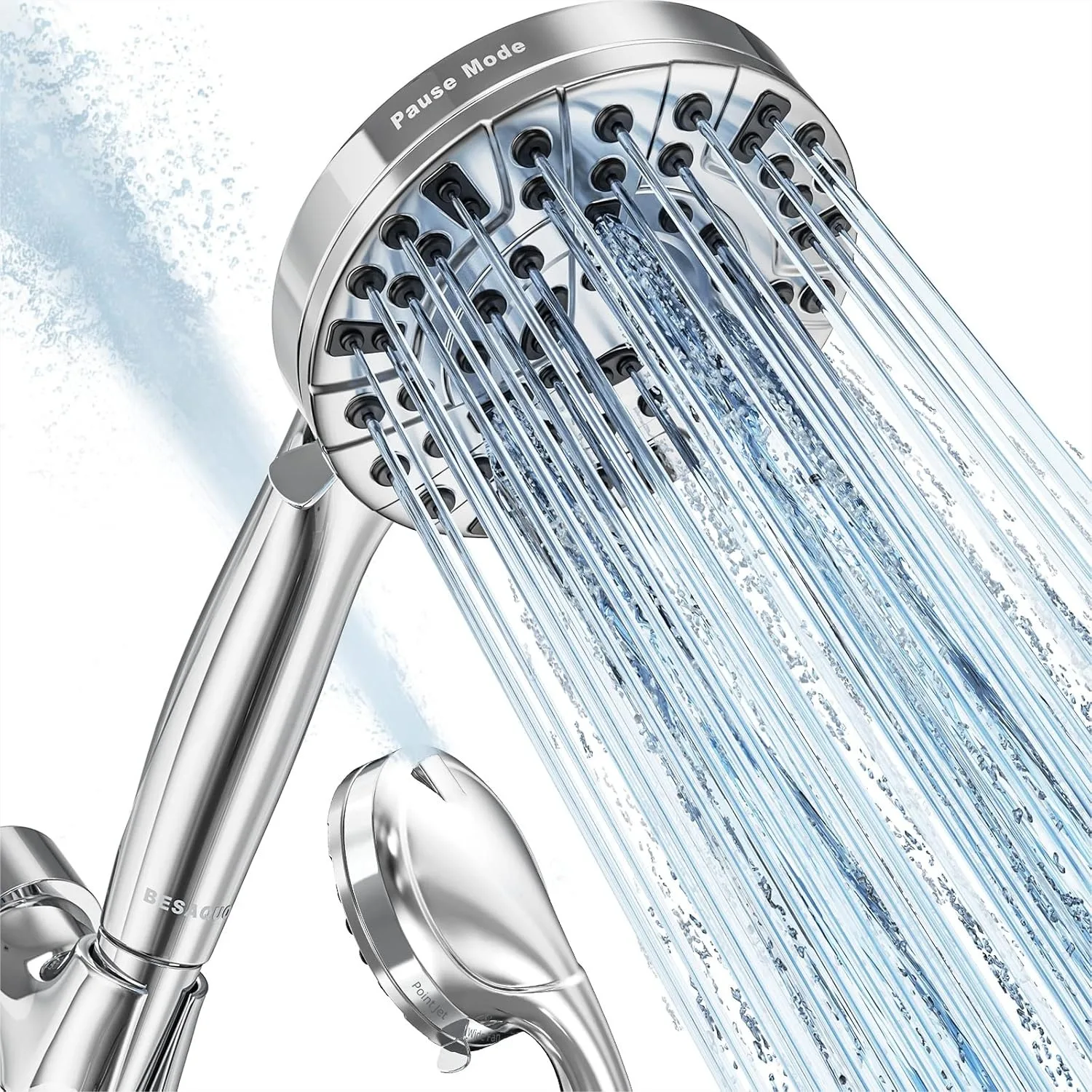 High Pressure Shower Head with Handheld, 10 Functions Built-in Pause Mode & Power Wash, Non-Clogging Nozzles, Leakproof 6ft Hose
High Pressure Shower Head with Handheld, 10 Functions Built-in Pause Mode & Power Wash, Non-Clogging Nozzles, Leakproof 6ft Hose