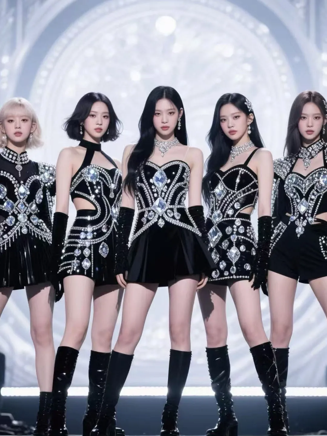 Black Velvet Heavy Work Neck Hanging Tube Top Set KPOP Performance Stage Commercial Show Costume Women's Ethnic Stage Costume
Black Velvet Heavy Work Neck Hanging Tube Top Set KPOP Performance Stage Commercial Show Costume Women's Ethnic Stage Costume