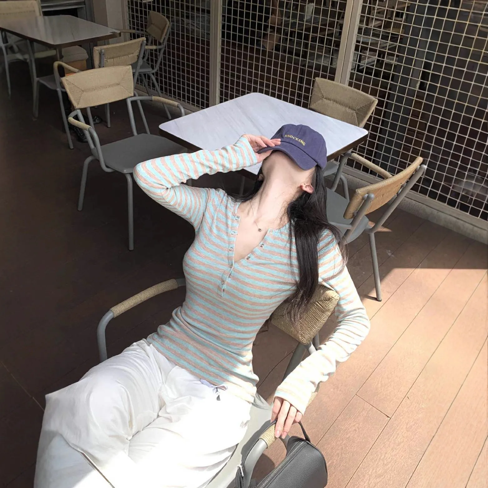2026 New Women's Contrast Stripe Half-Open Collar Long Sleeve T Shirt Spring Slim Waist Slimming Inner Wear Desire Elegant Top
2026 New Women's Contrast Stripe Half-Open Collar Long Sleeve T Shirt Spring Slim Waist Slimming Inner Wear Desire Elegant Top