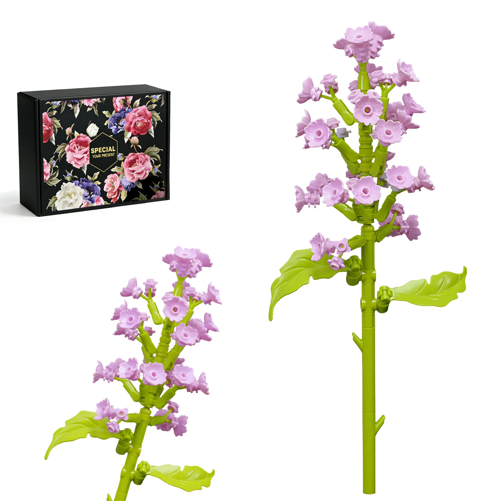 Single Violet Building Block Bouquet, Gradient Petal Flower Set, Perfect for Tabletop Display Home Decor(153 PCS)
Single Violet Building Block Bouquet, Gradient Petal Flower Set, Perfect for Tabletop Display Home Decor(153 PCS)