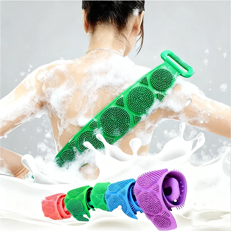 Silicone Exfoliating Sponge Back Scrubber Massage Brush for Bath Shower Body Wash Deep Cleaning Scrub Removal Bath Sponge 1pc
Silicone Exfoliating Sponge Back Scrubber Massage Brush for Bath Shower Body Wash Deep Cleaning Scrub Removal Bath Sponge 1pc