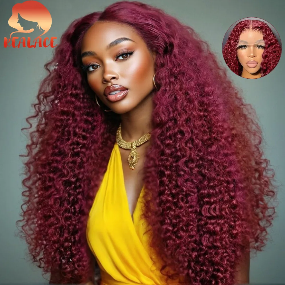Curly Wig 99j Burgundy Lace Front Human Hair Wig 13x4 Hd Lace Soft Deep Wave Wig 38 Inch Wine Red Color Wigs Water Wave Wig
Curly Wig 99j Burgundy Lace Front Human Hair Wig 13x4 Hd Lace Soft Deep Wave Wig 38 Inch Wine Red Color Wigs Water Wave Wig
