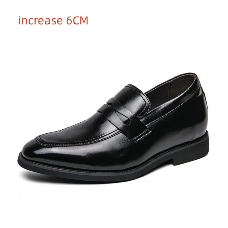 Men's Leather Slip-On Dress Shoes Luxury Elevator Loafers Comfortable Business Wedding Shoes Increased Height 6cm
Men's Leather Slip-On Dress Shoes Luxury Elevator Loafers Comfortable Business Wedding Shoes Increased Height 6cm