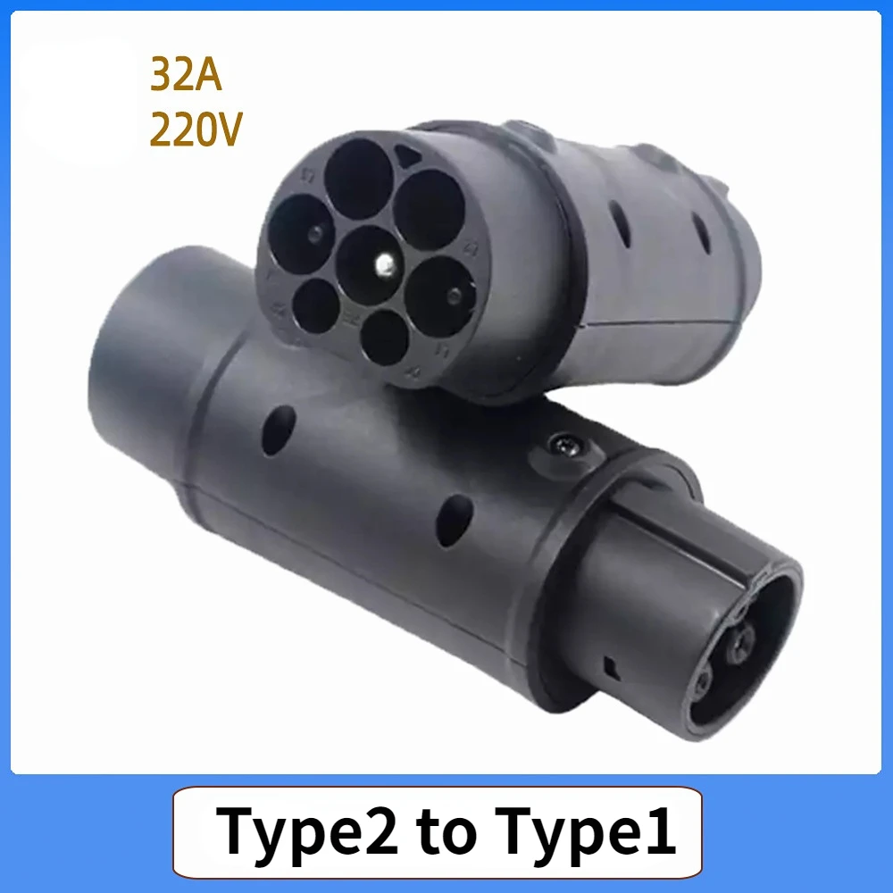 Type2 to Type1New energy electric vehicle charging head IEC62196 32A European standard to American standard charging adapter
Type2 to Type1New energy electric vehicle charging head IEC62196 32A European standard to American standard charging adapter