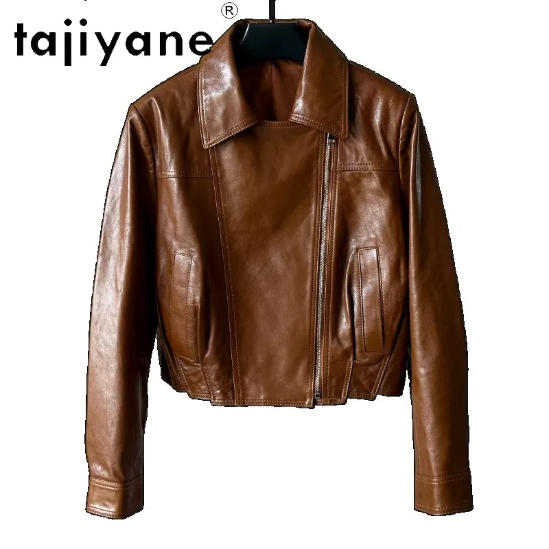 TAJIYANE Genuine Leather Jacket Woman Lapel Short Biker Jacket Oil Wax Leather Jackets for Woman New Leather Coats 2026 Дубленка
TAJIYANE Genuine Leather Jacket Woman Lapel Short Biker Jacket Oil Wax Leather Jackets for Woman New Leather Coats 2026 Дубленка