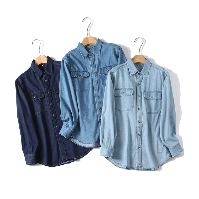 Retro Denim Casual Long Sleeve Collared Men's Shirt Loose Fit Versatile Outerwear Jacket for Spring Autumn 2026
Retro Denim Casual Long Sleeve Collared Men's Shirt Loose Fit Versatile Outerwear Jacket for Spring Autumn 2026